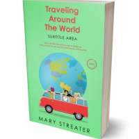 Tablet view of Algae Green #5509 - Premade Travel Book Cover | BookCoverZone