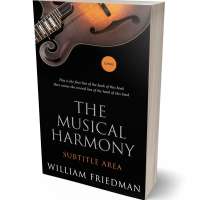 Tablet view of Black #5534 - Premade Music Book Cover | BookCoverZone