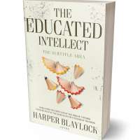 Tablet view of Ecru White #6796 - Premade Education Book Cover | BookCoverZone