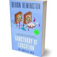 Tablet view of Malibu #7580 - Premade Education Book Cover | BookCoverZone