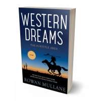 Tablet view of Blue Zodiac #13277 - Premade Western Book Cover | BookCoverZone