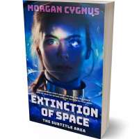 Tablet view of Pink Swan #15442 - Premade Science Fiction Book Cover | BookCoverZone