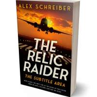 Tablet view of Crowshead #28771 - Premade Action & Adventure Book Cover | BookCoverZone