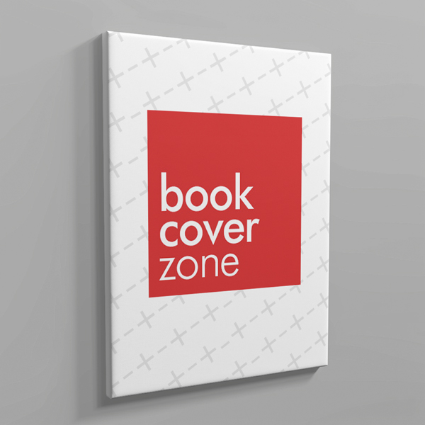 30x40 Blank Canvas Mockup in Wall Angled View