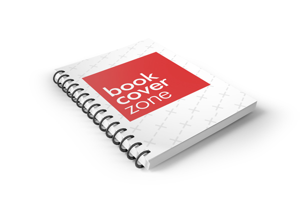 3D Portrait Spiral Bound Book Mockup