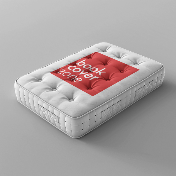 Angled View of Bed Mattress Mockup