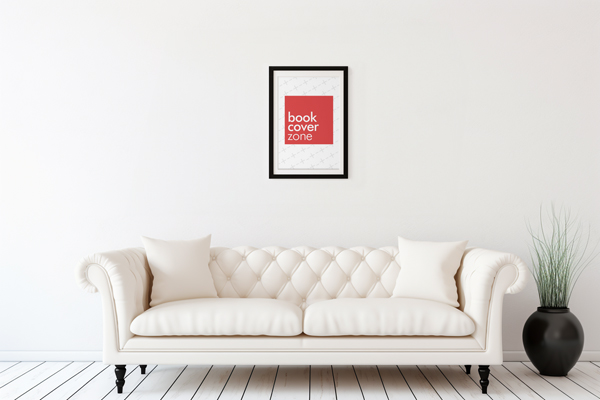 Black Wooden Frame Poster Mockup
