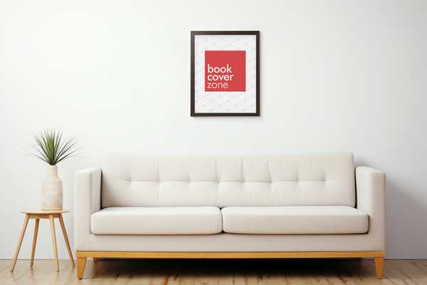 Black Wooden Frame Poster Mockup