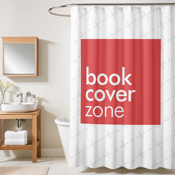 Luxury Modern Bathroom Curtain Mockup Generator