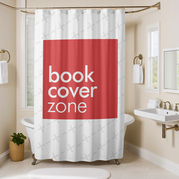 Modern Bathroom Curtain Mockup Generator