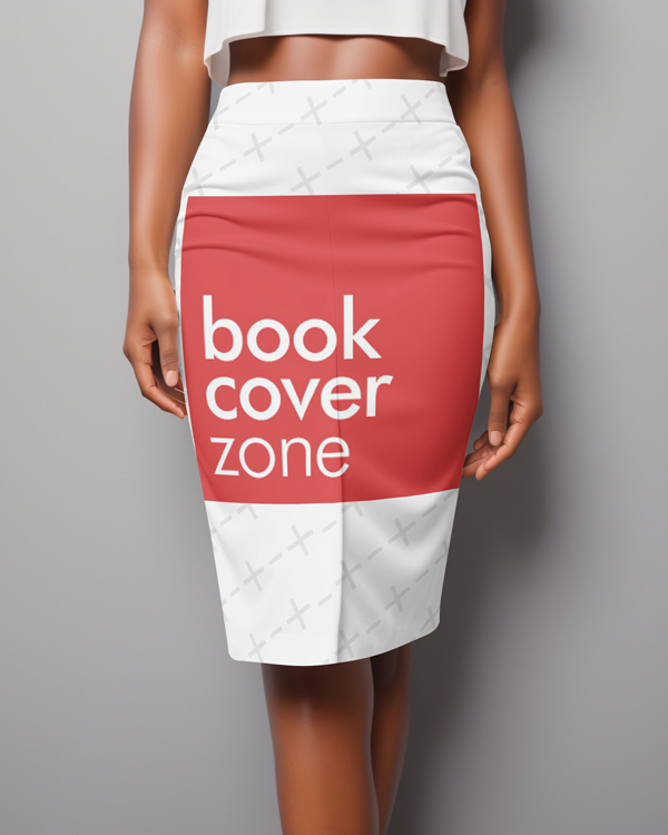 Black Straight Skirt Mockup