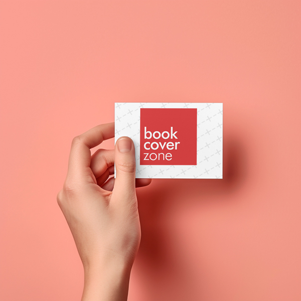 Elegant Business Card Mockup Held by a Woman