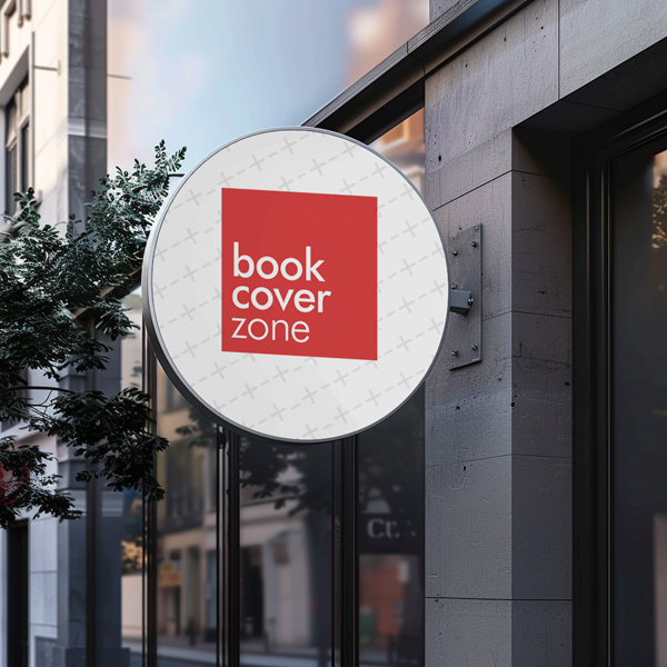 Circular Sign Mockup for Office Building