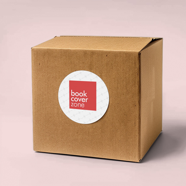 Circular Tag Mockup for Brown Packaging Box