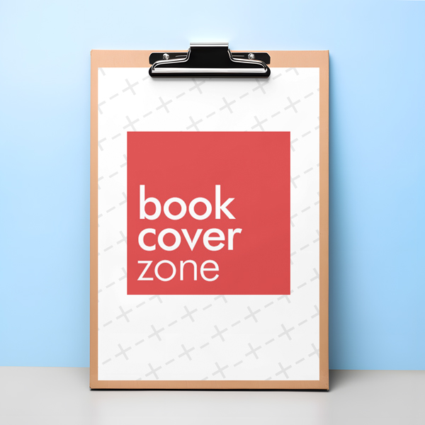 Clipboard Paper Mockup on Light Blue Background