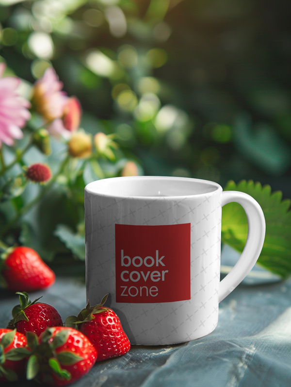Coffee Mug Mockup with Strawberry and Food Items