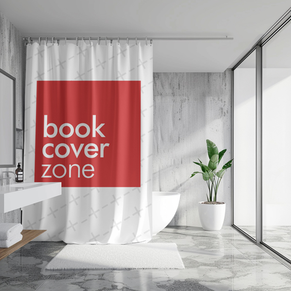 Luxury Bathroom Curtain Mockup