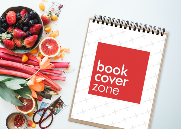 Food Menu Mockup Template with Vegetables and Fruits