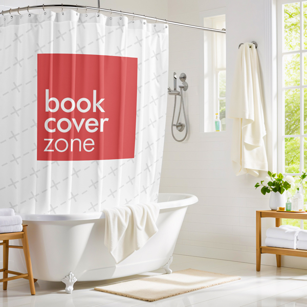 Grand Mansion Shower Curtain Mockup Generator