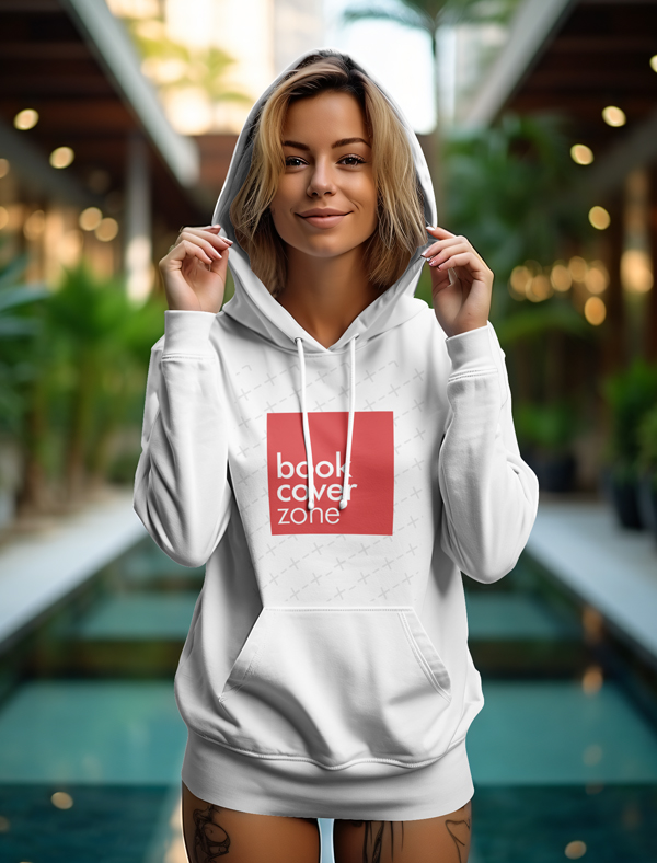Hoodie Design Mockup with Tattooed Model