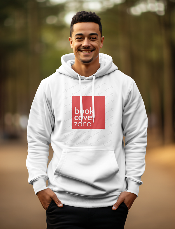 Hoodie PSD Mockup on Smiling Male Model