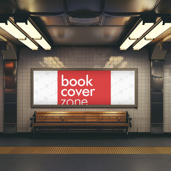 Horizontal Billboard Mockup for Metro Station