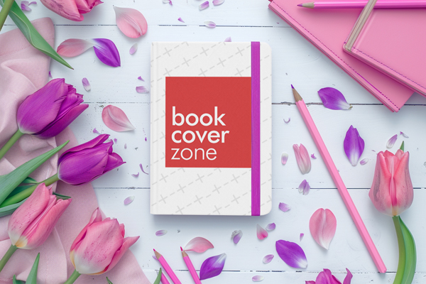 Tulip Flower Journal Cover Mockup