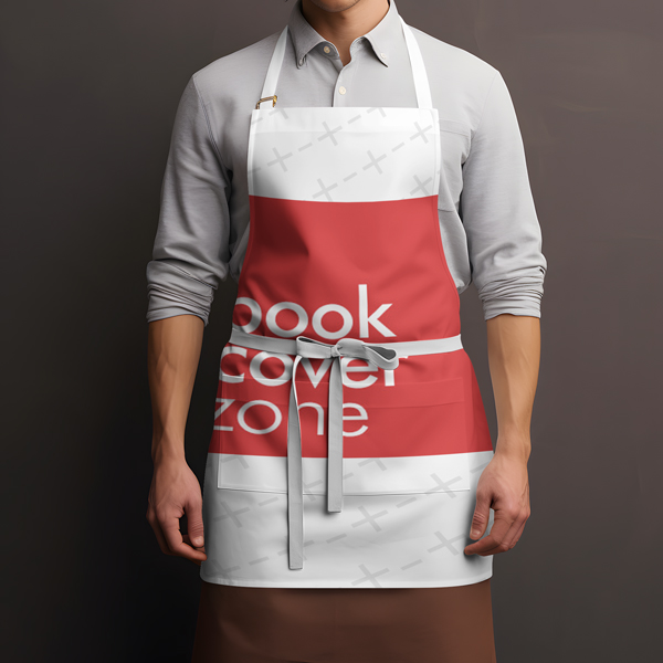 Male Chef Apron Mockup