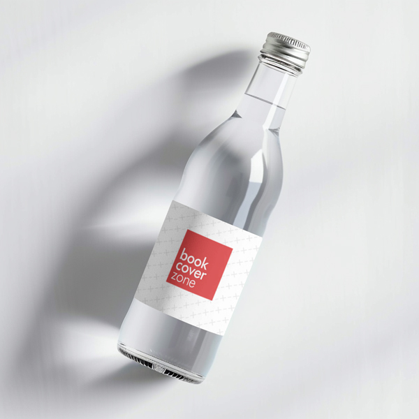 Label Mockup Generator for Transparent Glass Bottle