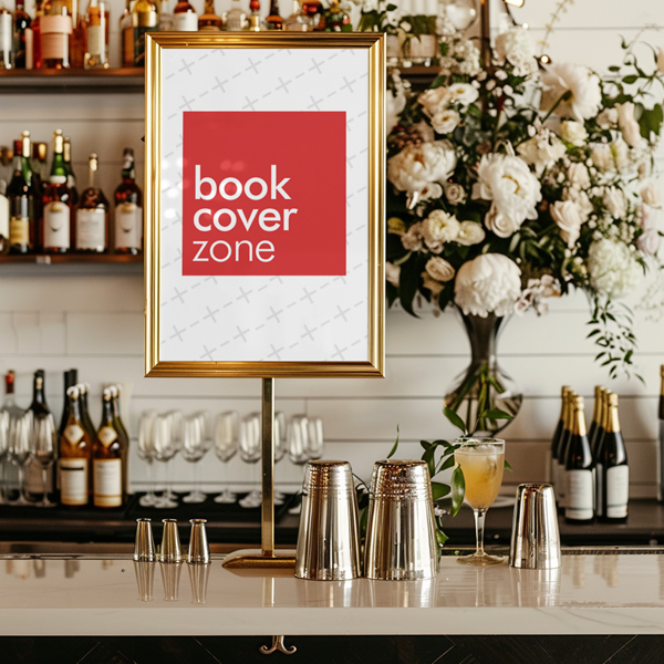 Large Black Wooden Frame Mockup