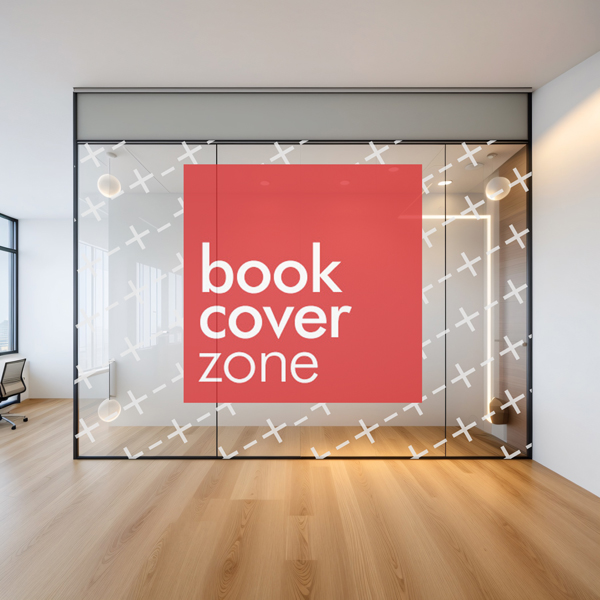 Large Glass Sign Mockup for Modern Office