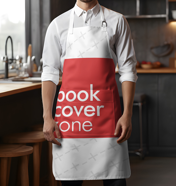 Male Chef Kitchen Apron Mockup