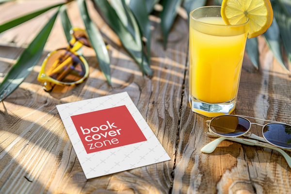 Beach Side Bar Menu Card Mockup