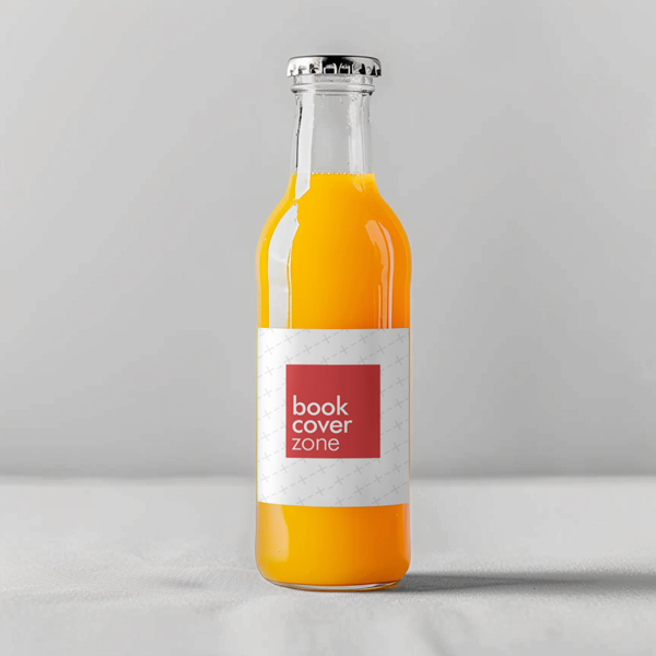 Orange Drinks Bottle Label Mockup