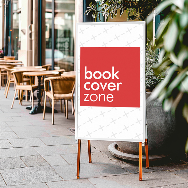 Outdoor Wooden Stand Banner Mockup