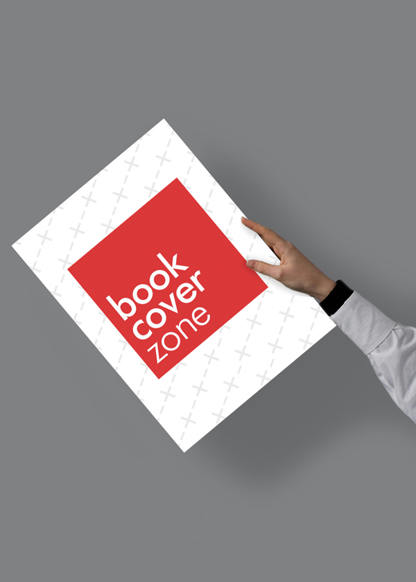 Person Holding Large Paper Mockup