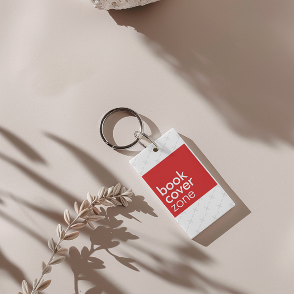 Rectangular Corporate Keychain Mockup