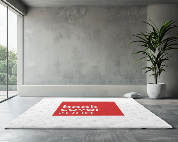 Rectangular Rug Mockup in Minimalistic House