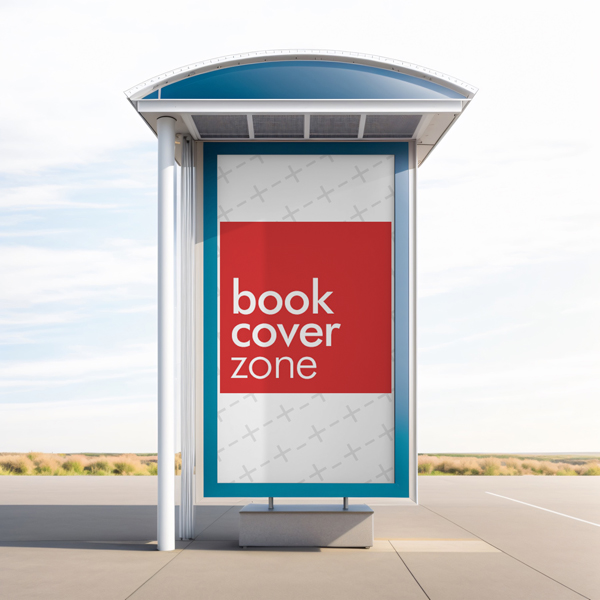 Roadside Bus Stop Billboard Mockup