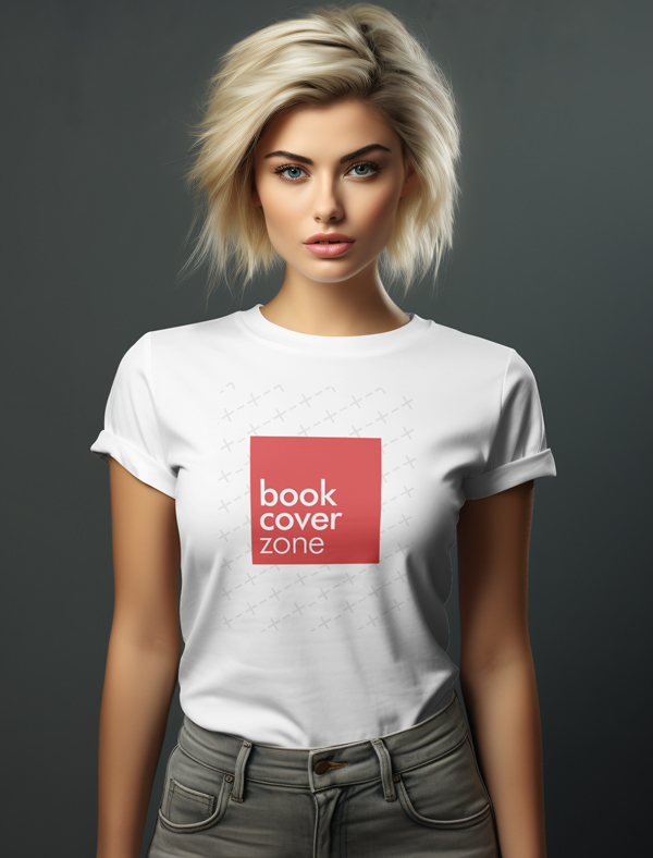 Round Collar T-Shirt Design Mockup