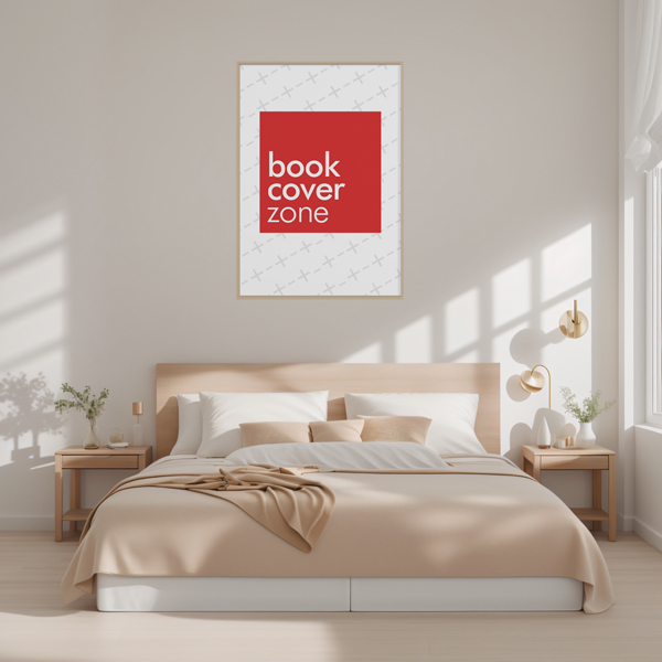 Single Poster Mockup in Modern Bedroom