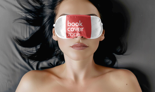 Sleep Mask Mockup Generator on a Female Model