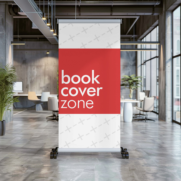 Stand Banner Mockup for Corporate and Office Environments
