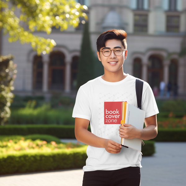 T-Shirt Mockup in University Setting