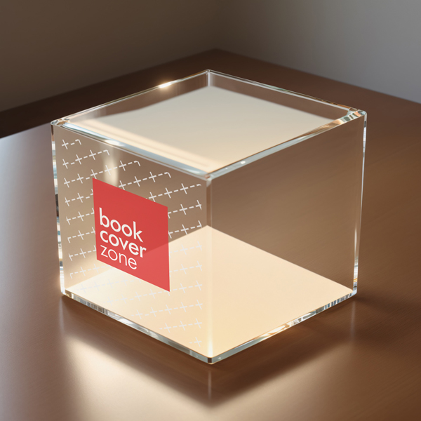 Transparent Acrylic Glass Cube Mockup