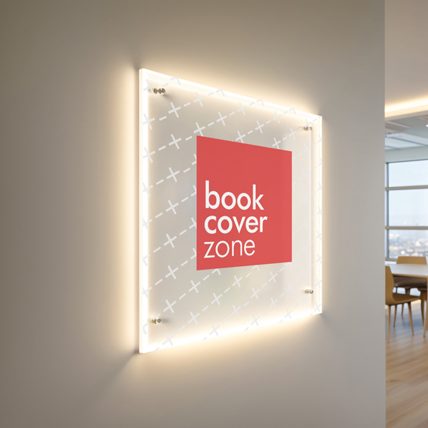 Transparent Office Nameplate Mockup Generator