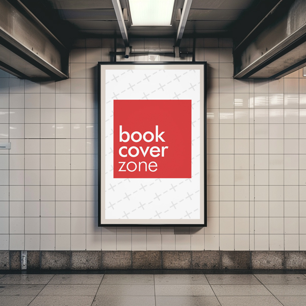 Vertical Billboard and Signage Mockup for Metro Station