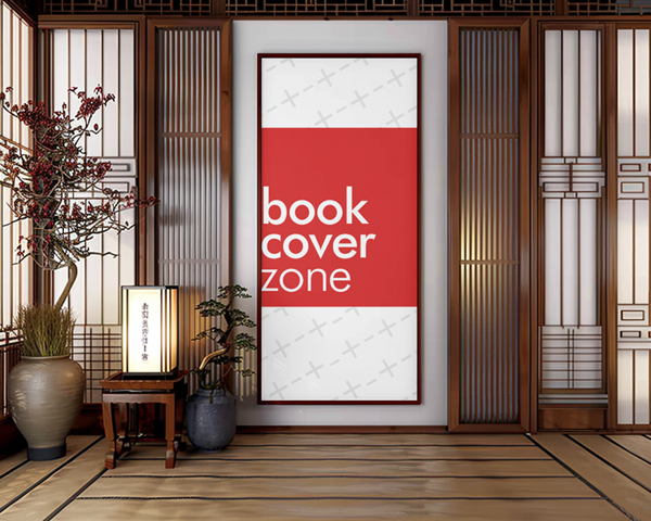 Vertical Frame Mockup in Asian Style Houses