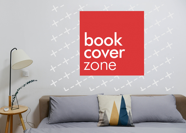 Modern Living Room Wall Decal Mockup