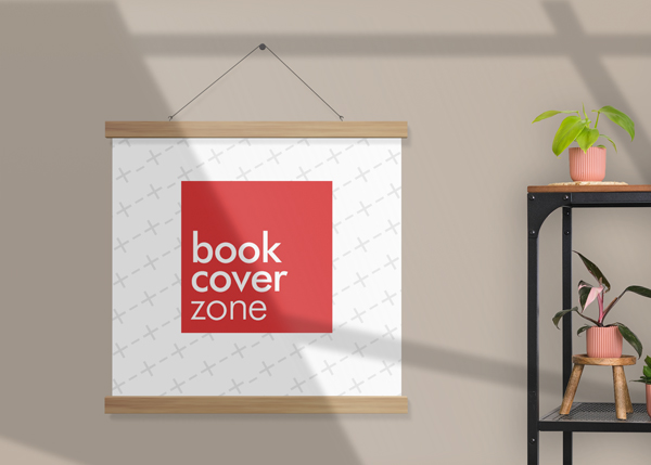 Wooden Poster Hanger Mockup Generator